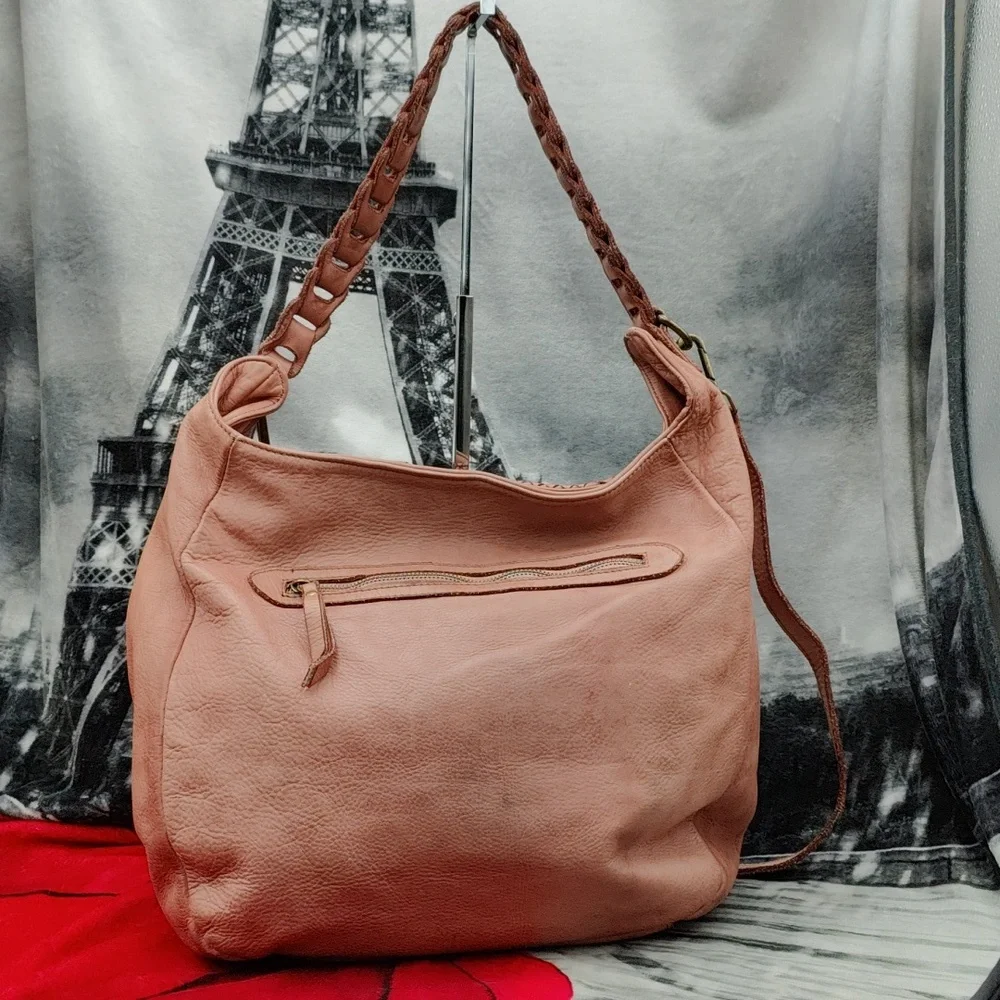 Borse In Pelle Pink Leather Bag